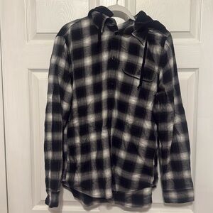 Men’s hooded flannel